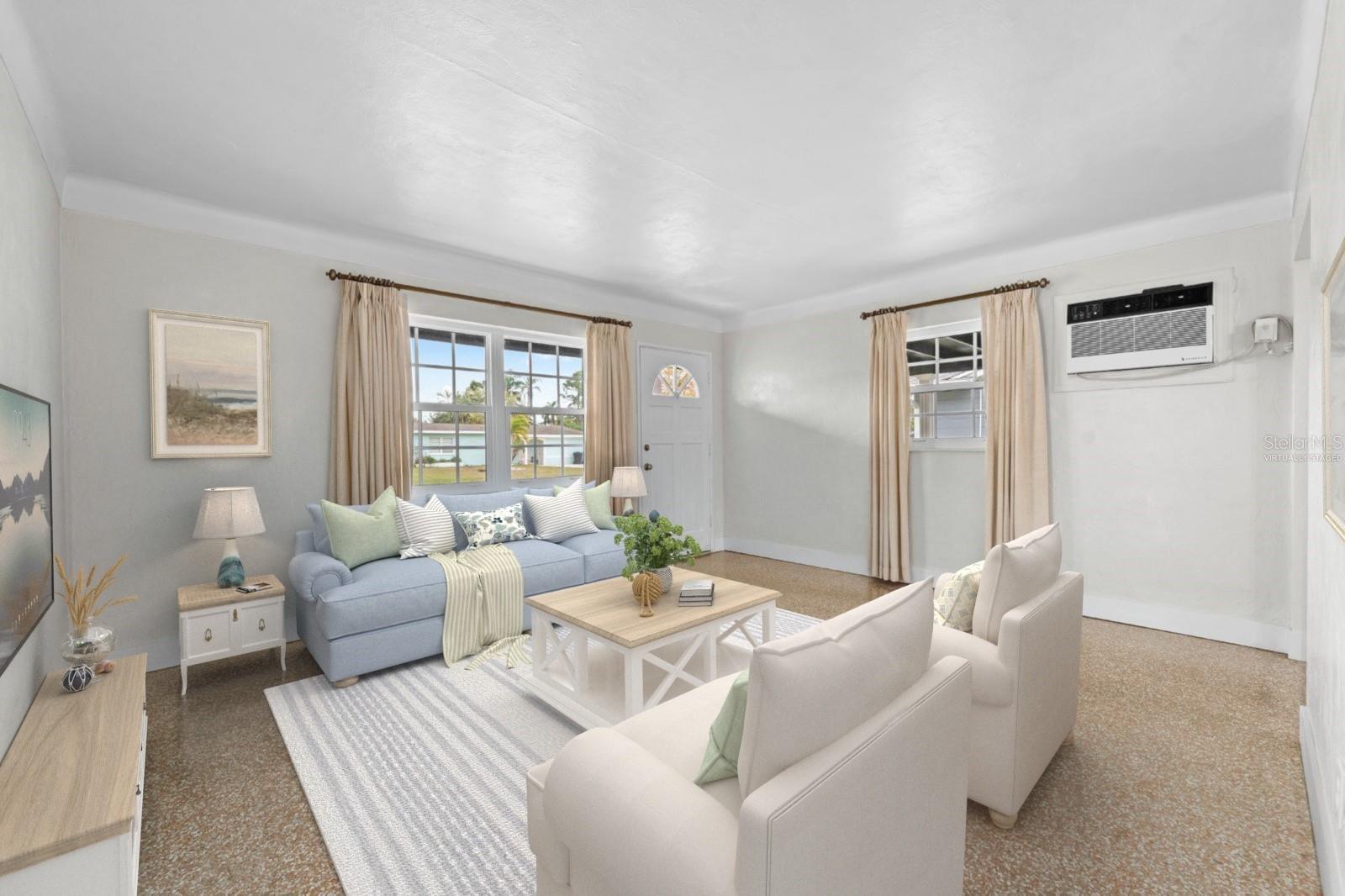 This photo is virtually staged