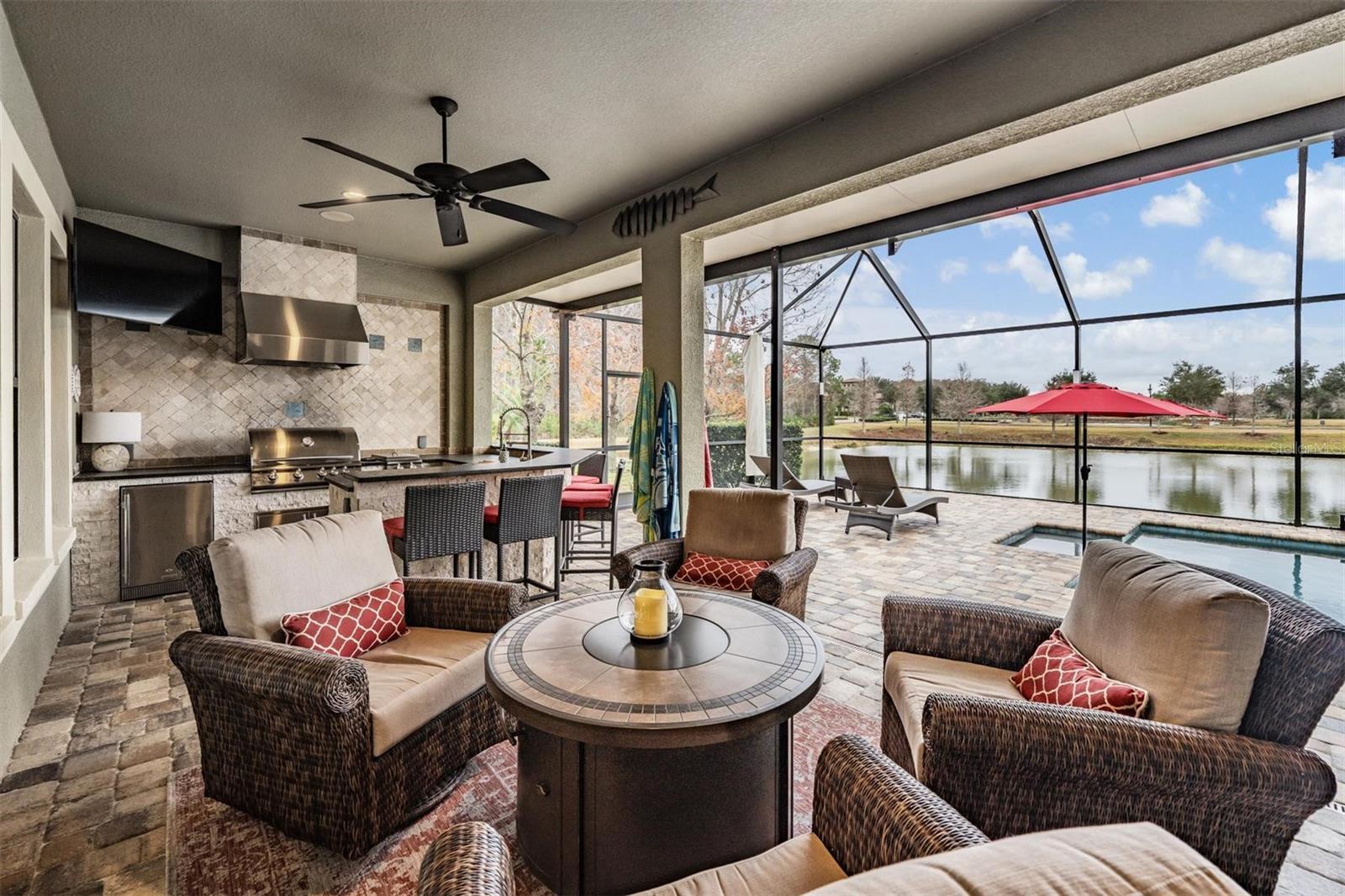 Outdoor seating area