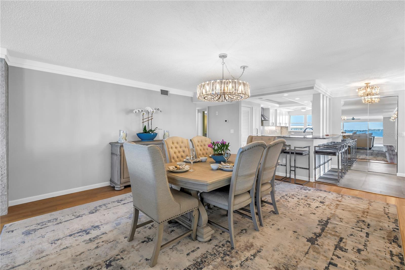 Elegant crystal chandlier