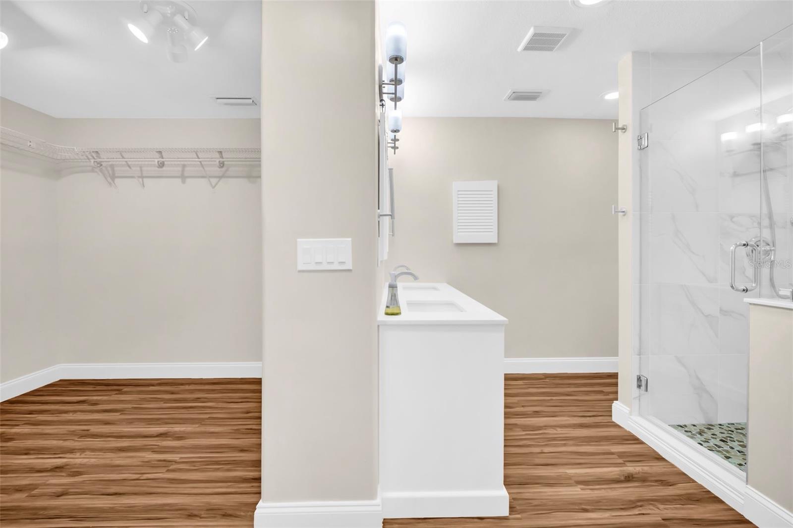 Master Closet / Bathroom