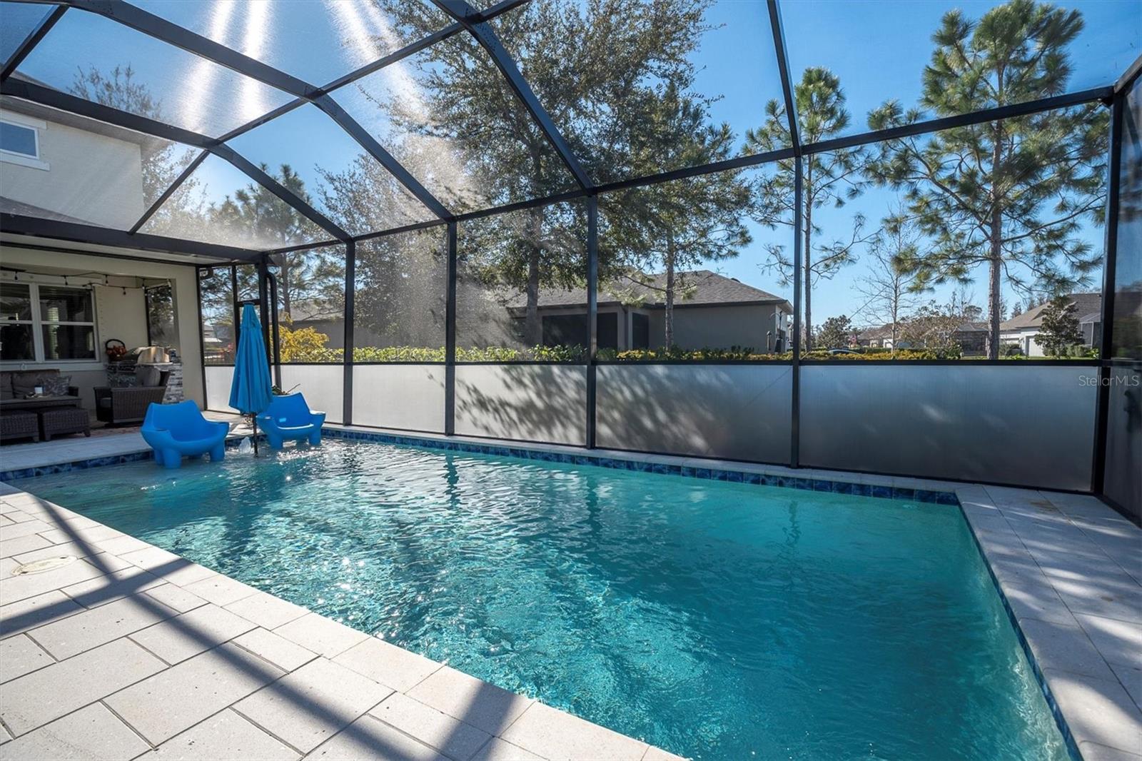 Heated salt water pool