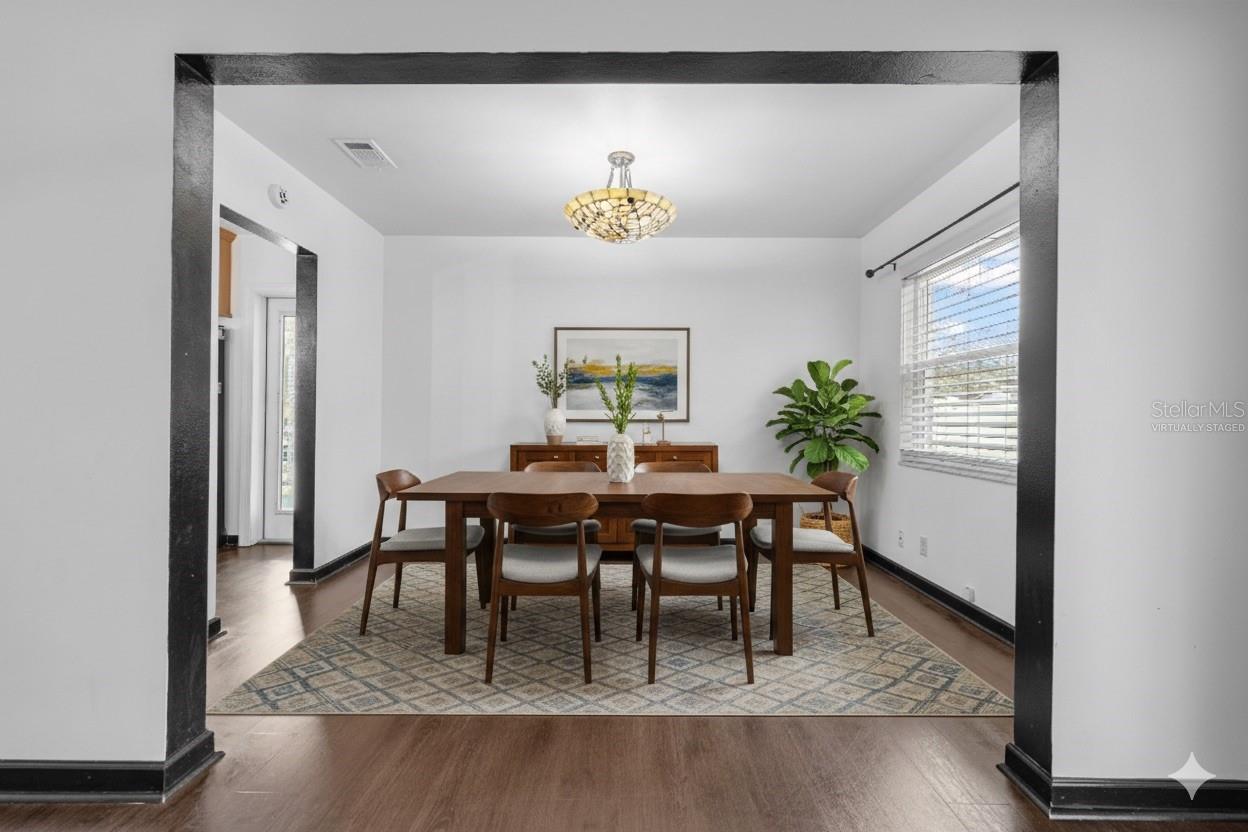 Virtually Staged Dining Room