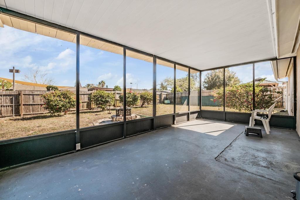 Back Porch Screened and Covered