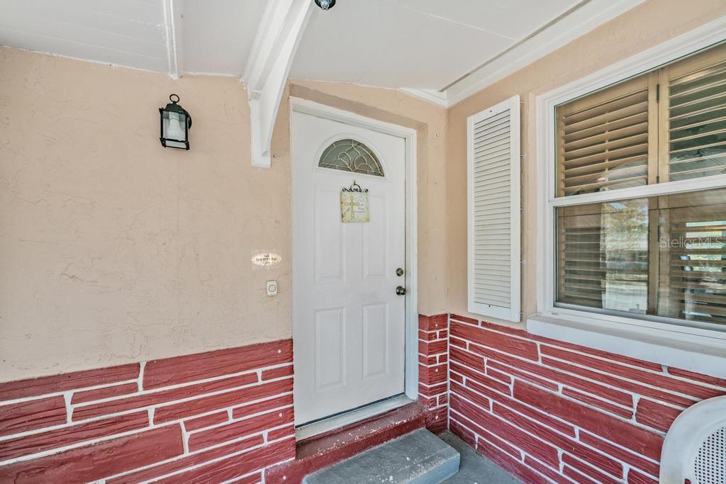 Front Entry Door from front porch