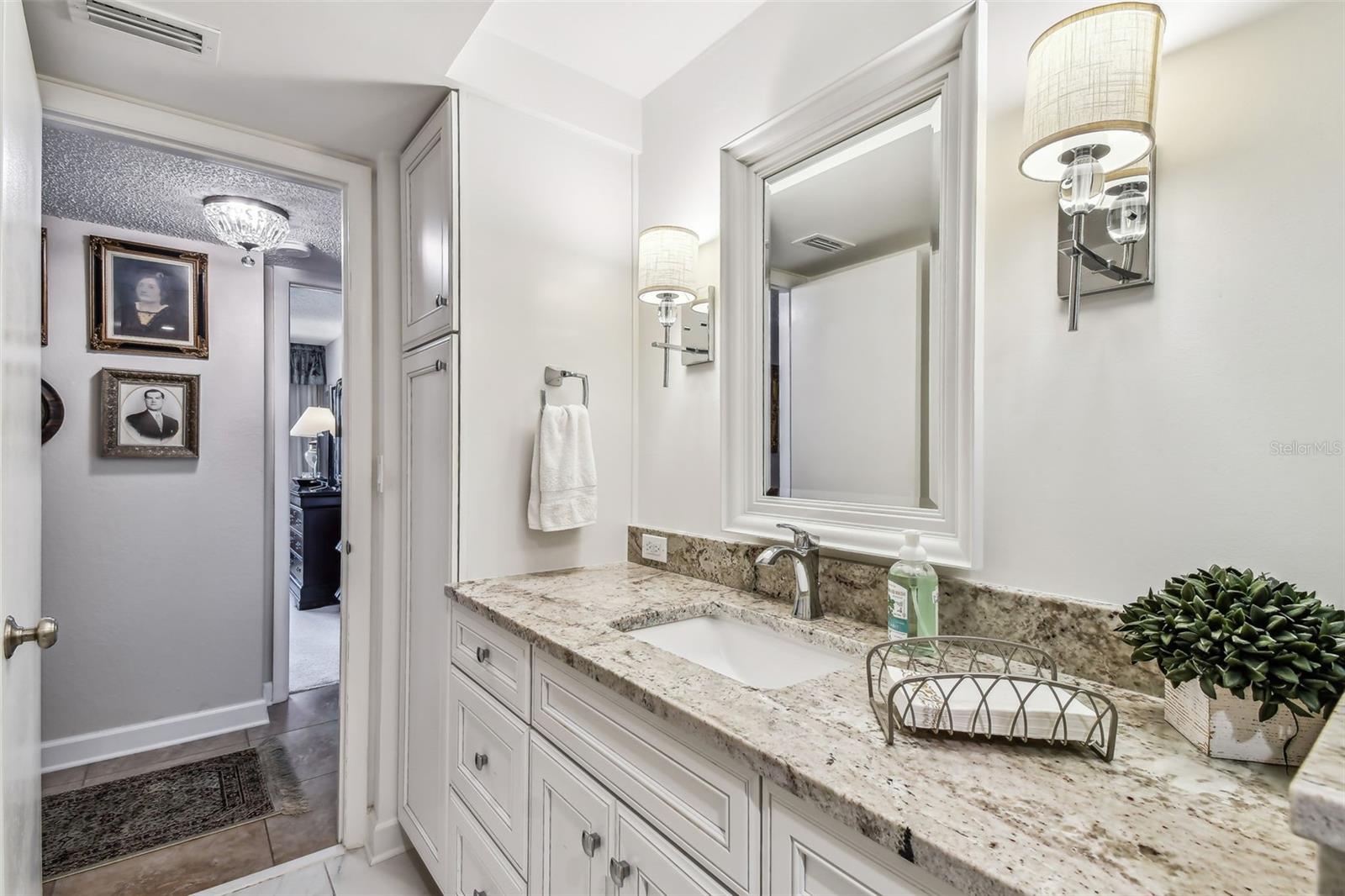 Second full bathroom with shower