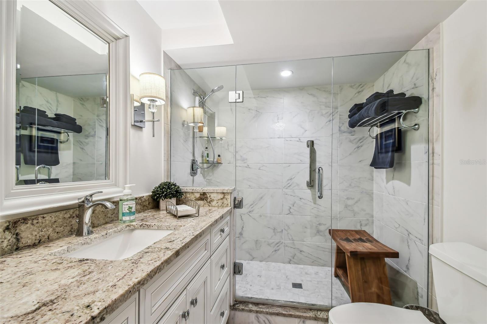 Second full bathroom with shower