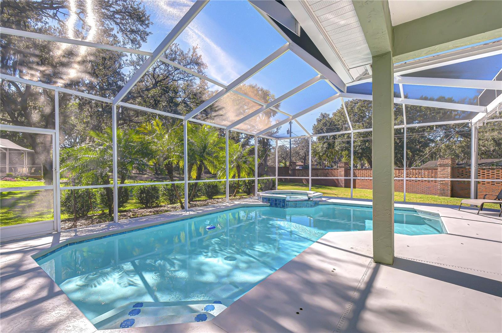 Enjoy family time during the long Florida summers in the sparkling pool!