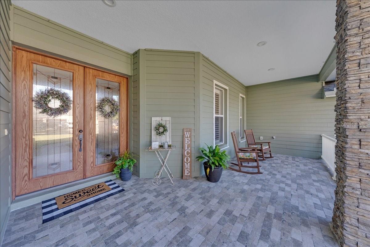 Beautiful pavers welcome you home!