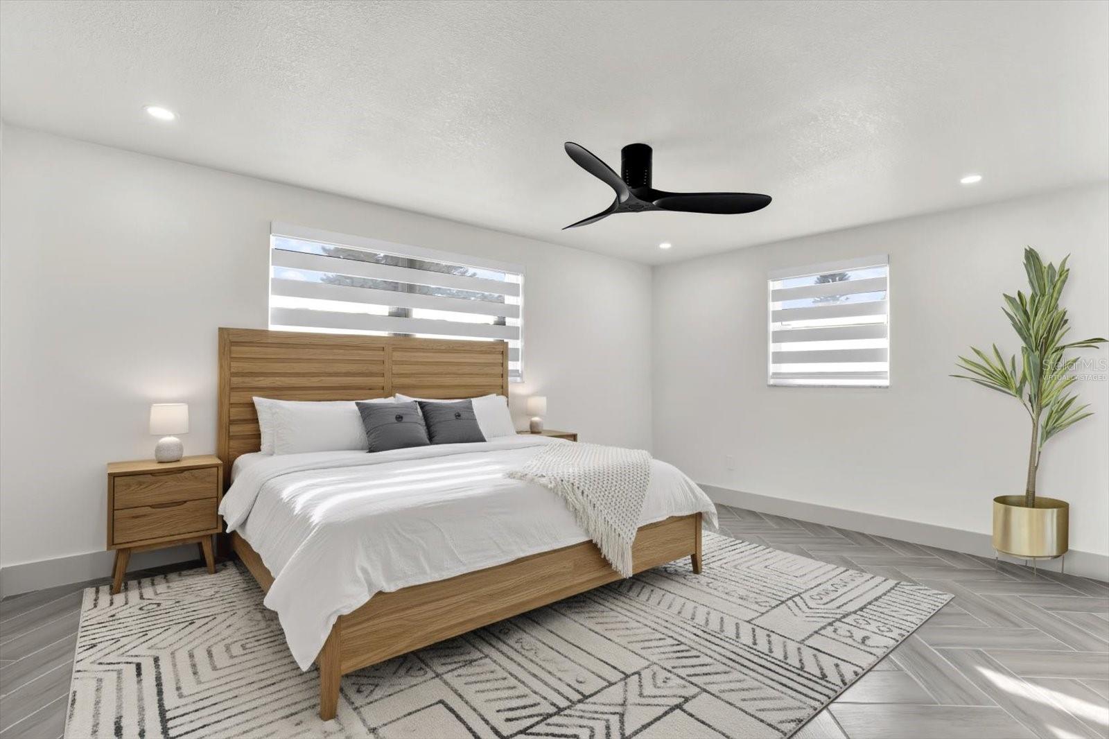 Virtually Staged- Primary bedroom