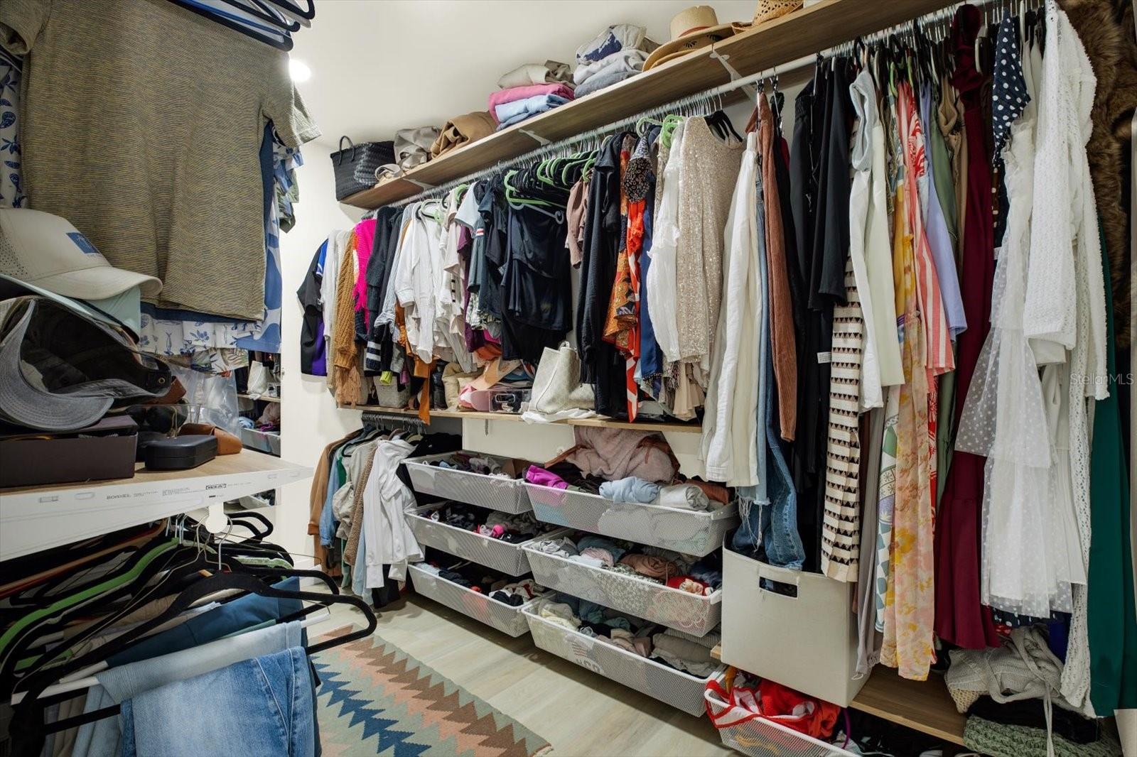 Large walk in closet