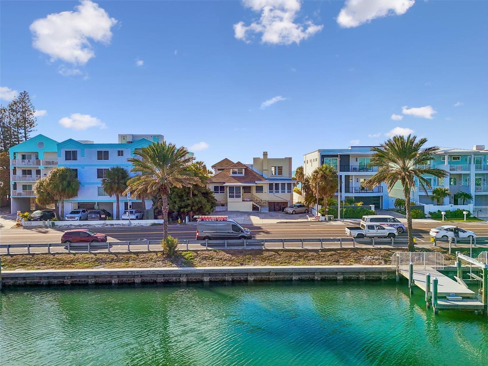 View of the house from the intracoastal