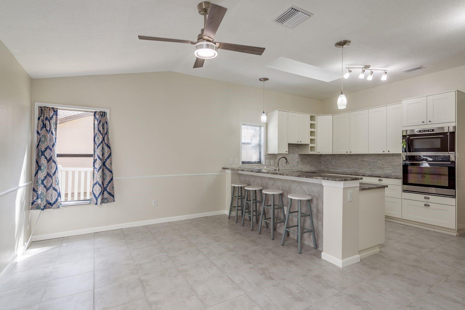dining room and kitchen
