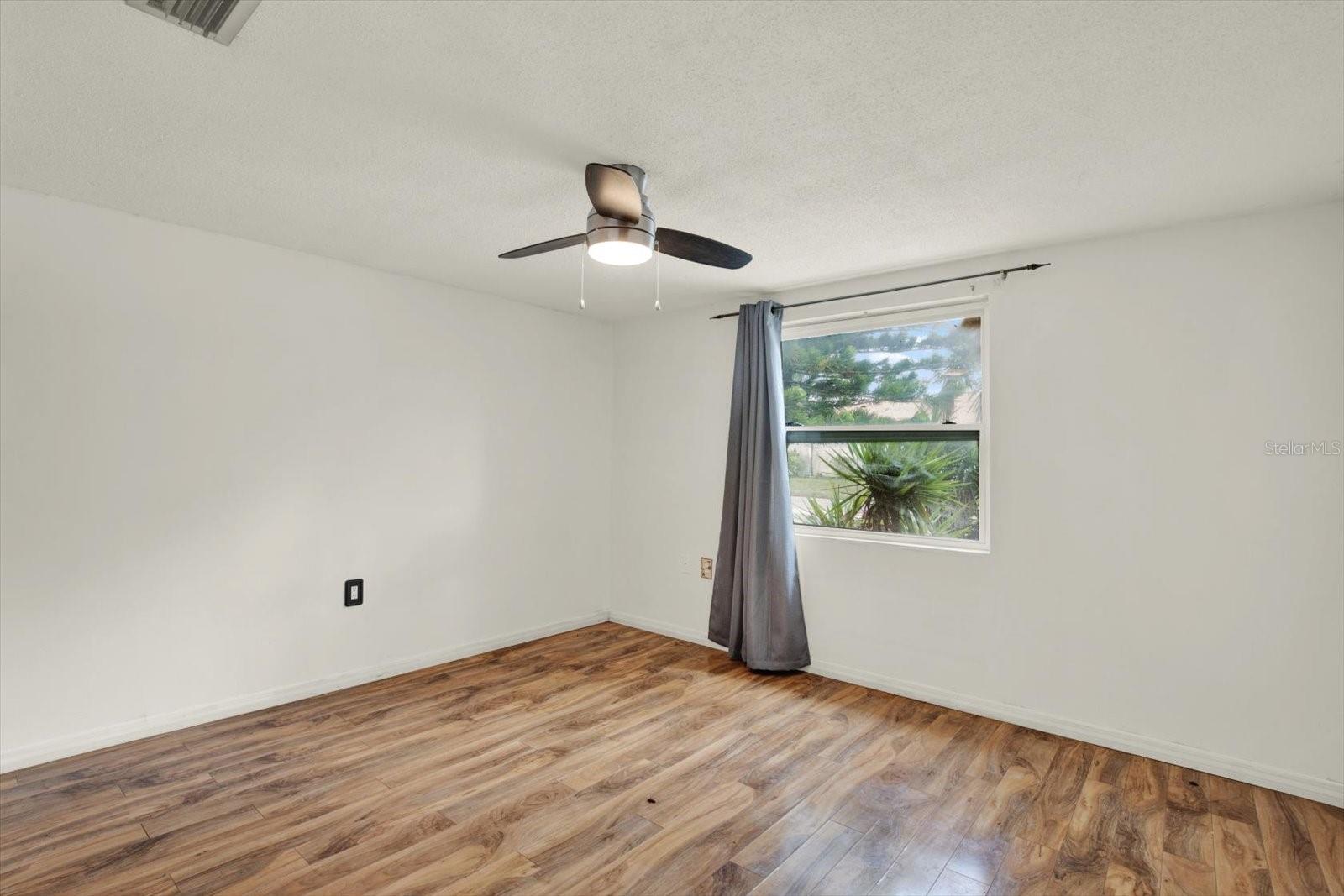 Bedroom in front of home