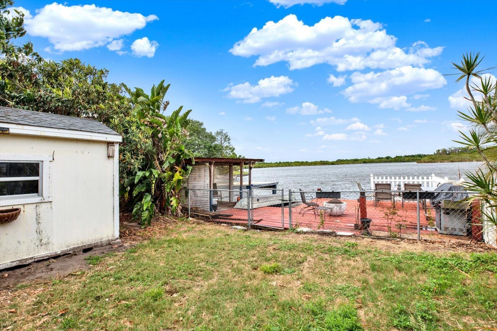 Shed! Sun deck! Private dock!