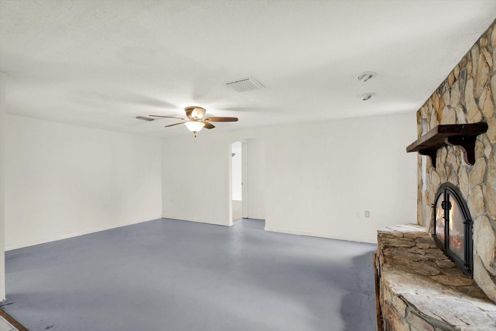 Concrete floor ready for you to customize