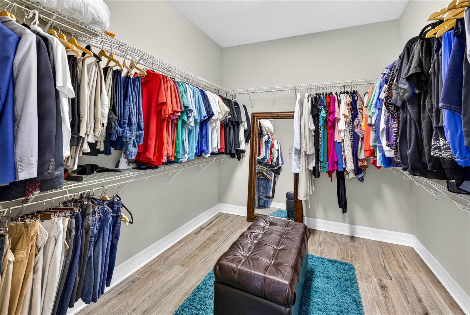 Walk in closet has HUGE space and potential