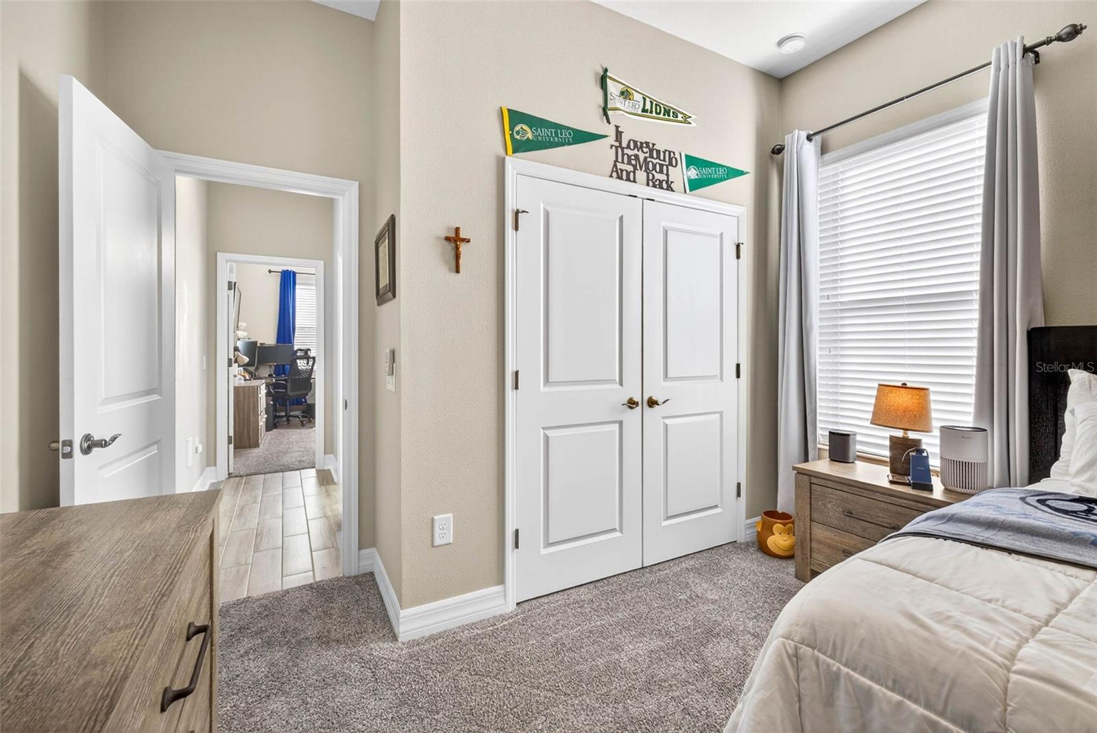 Bedroom 2 with built in closet.