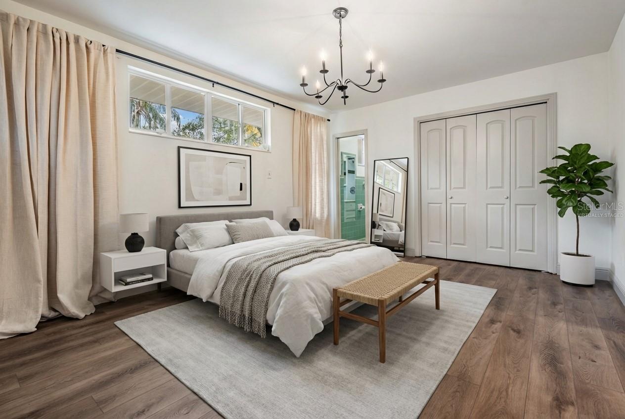 Virtually staged - Primary bedroom