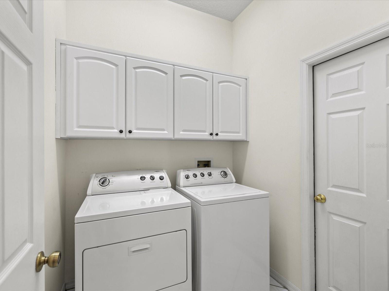 Inside laundry room