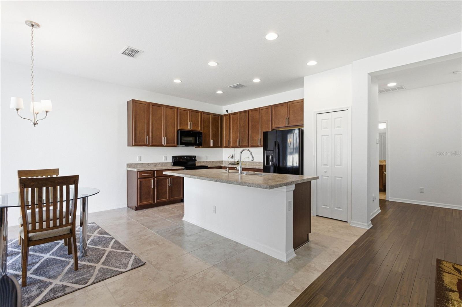 Kitchen and dining area