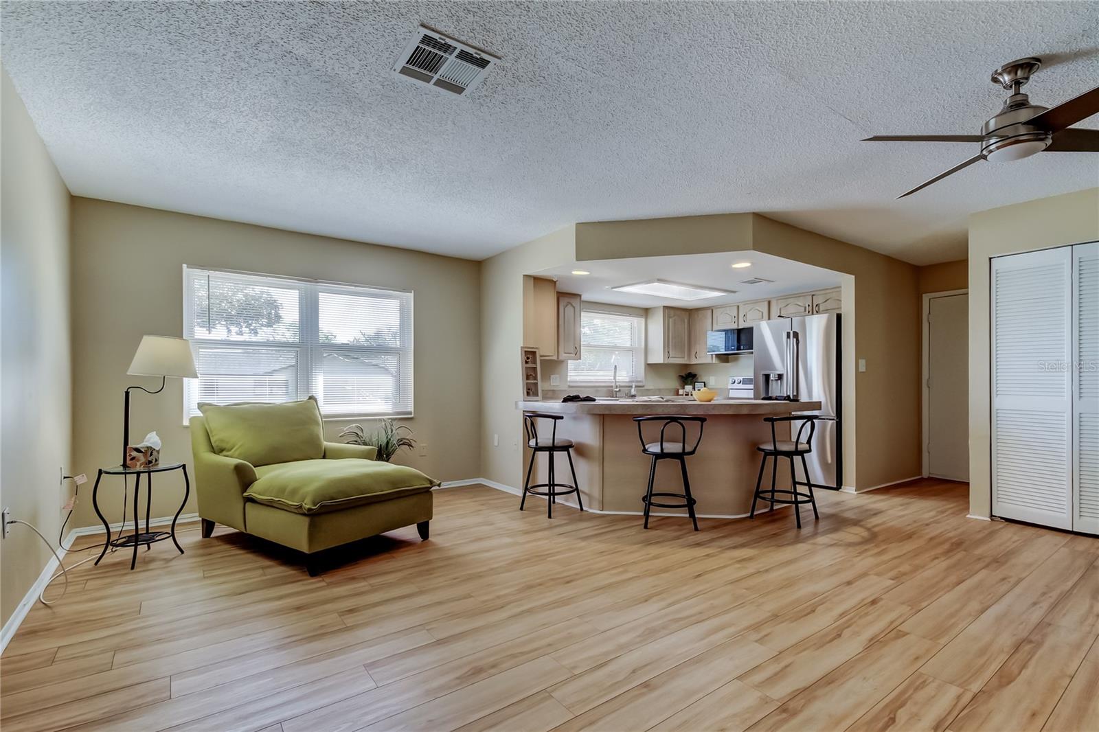 42.  Great Room #2,  Kitchen & Family Room (20.2' x 24.3') Lends Itself to an Easy Chefs Kitchen Renovation!!