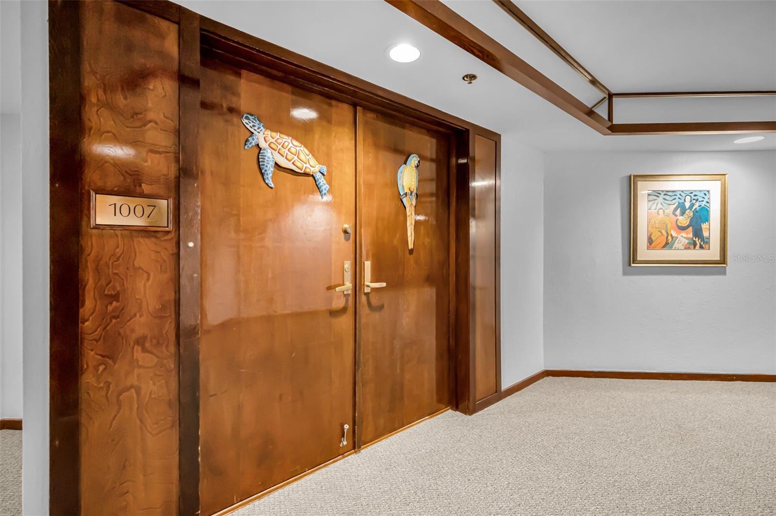 Front Door of the Unit