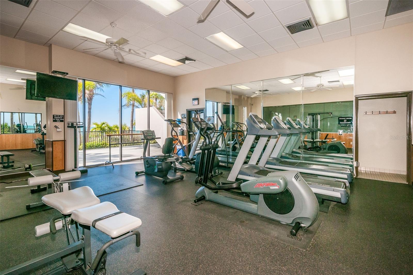 Fitness Center on the Main level of the Clubhouse