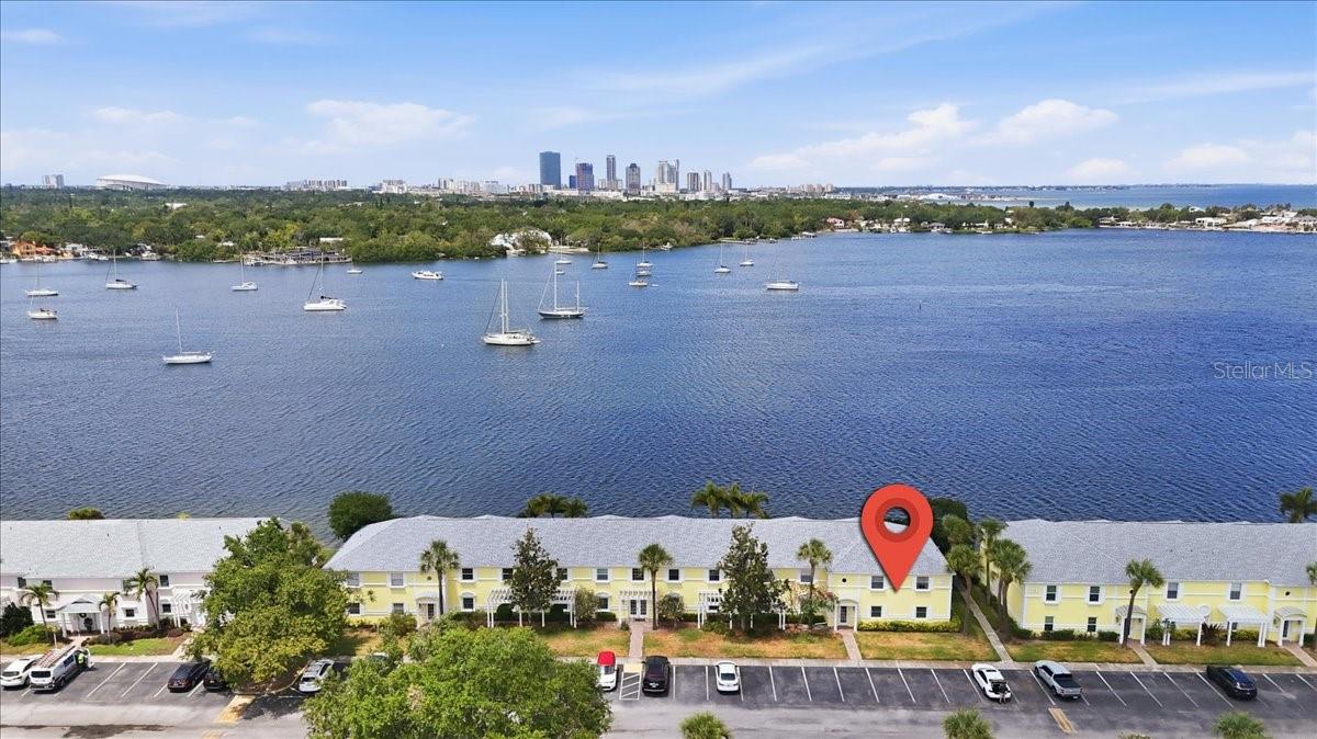 Drone view north
