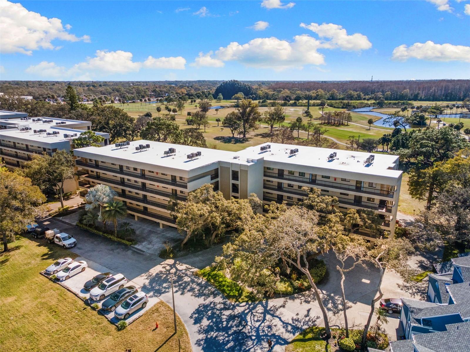 Aerial View of the Building and Overall Landscape