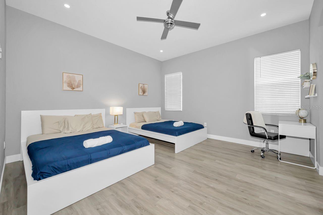 A VERY spacious and well lit primary bedroom