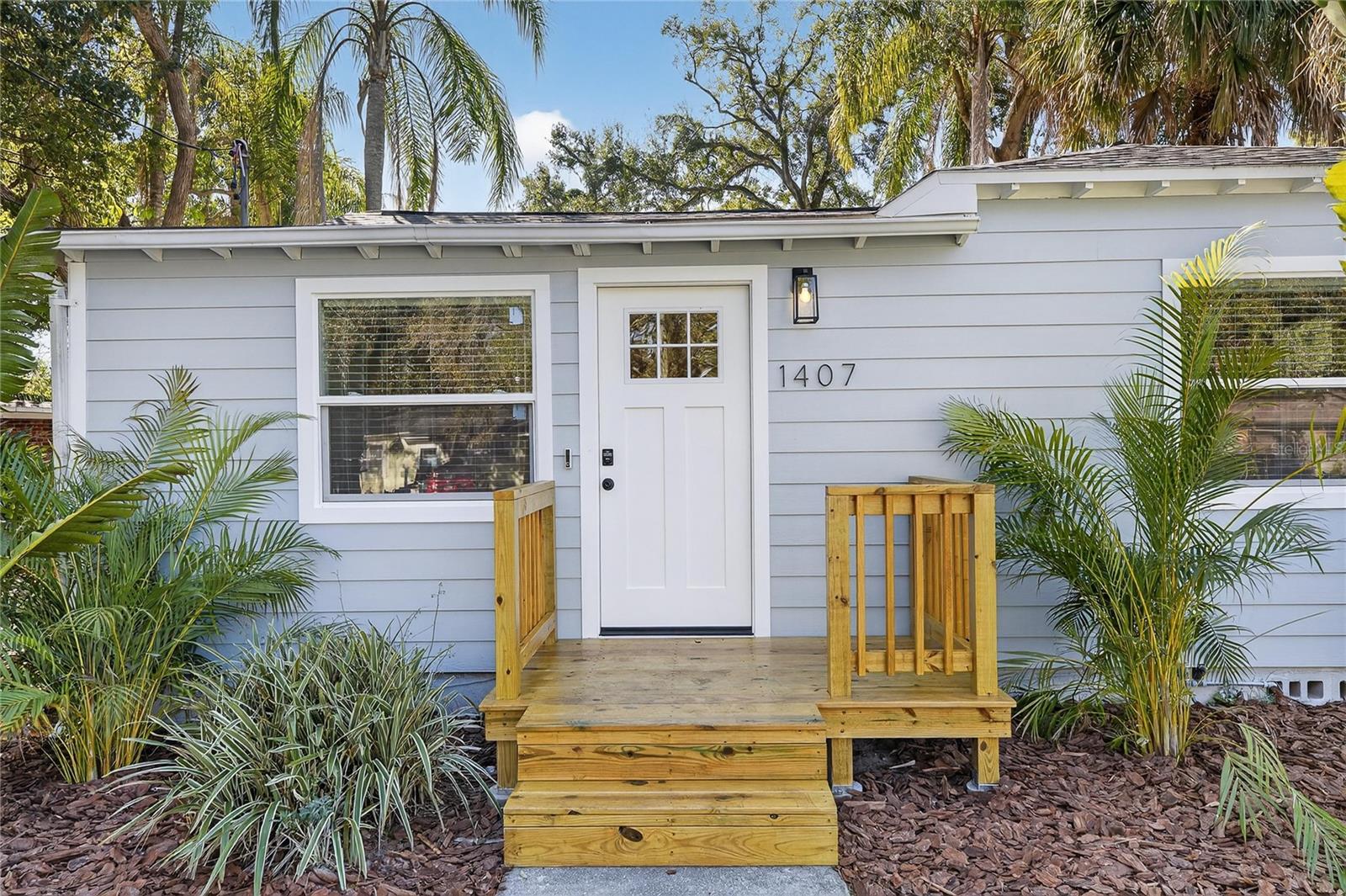 Deck View entering the home