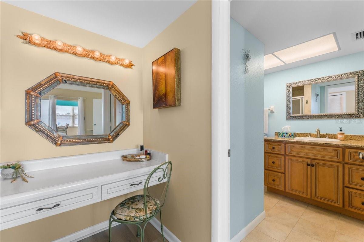 Primary features ensuite bathroom