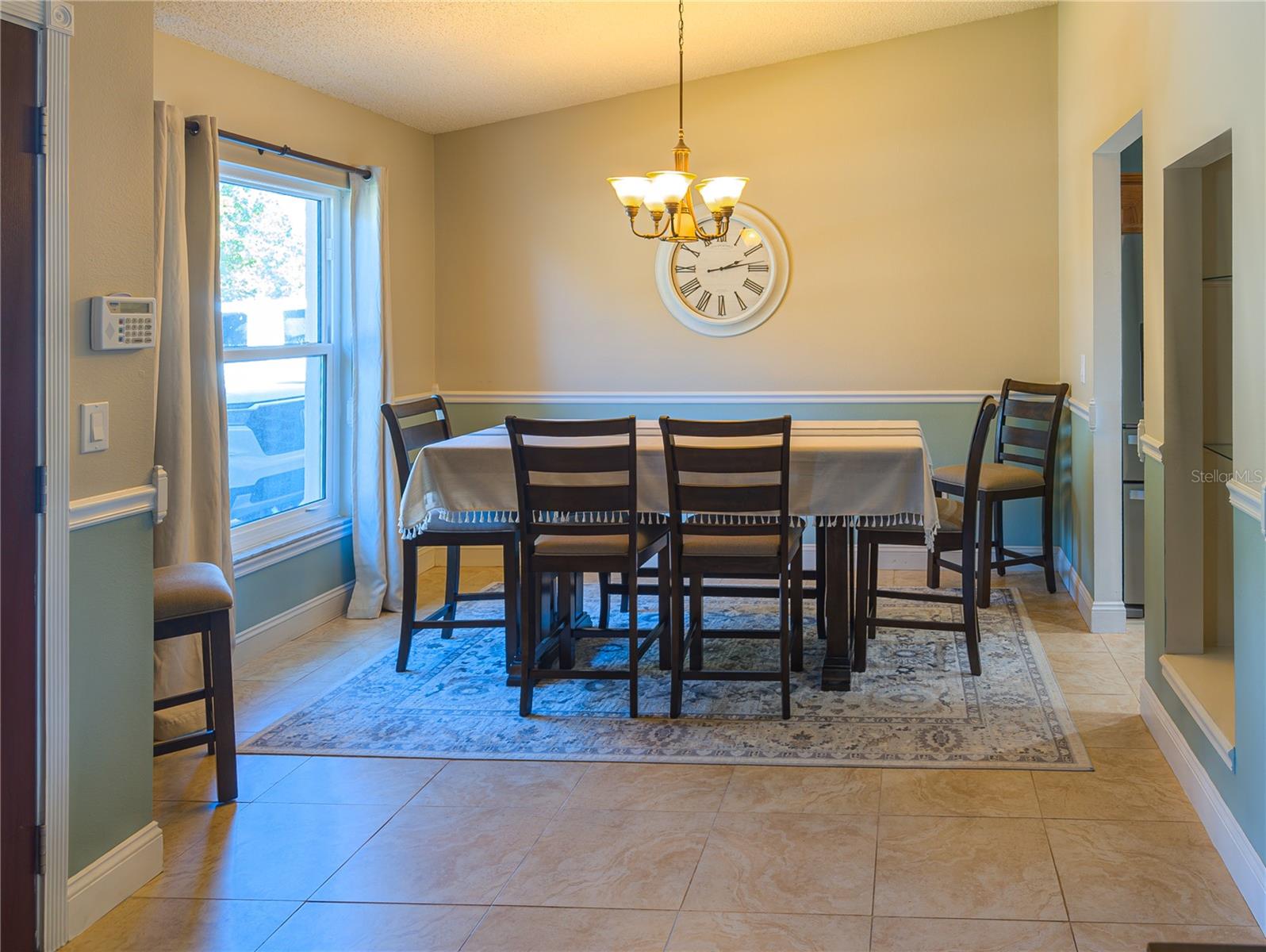 Dining room, to the left of the front door