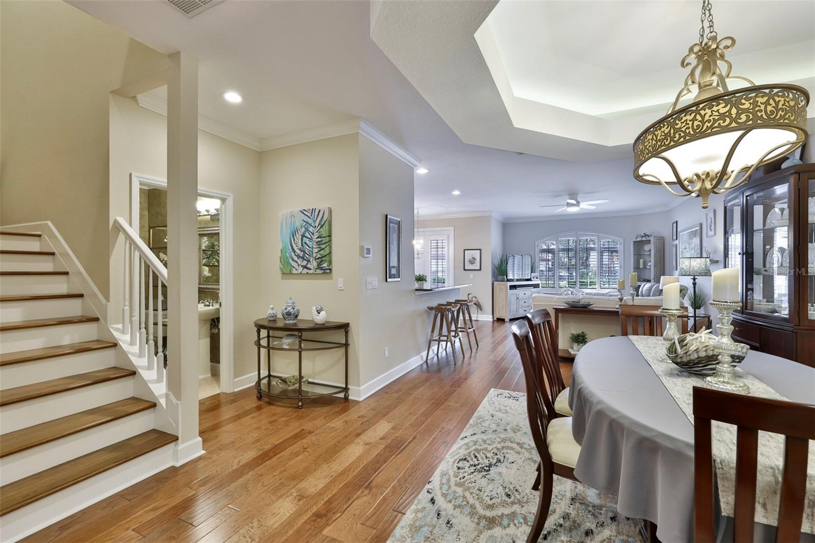 Beautiful Engineered Wood Floors Carried Throughout the 1st Floor