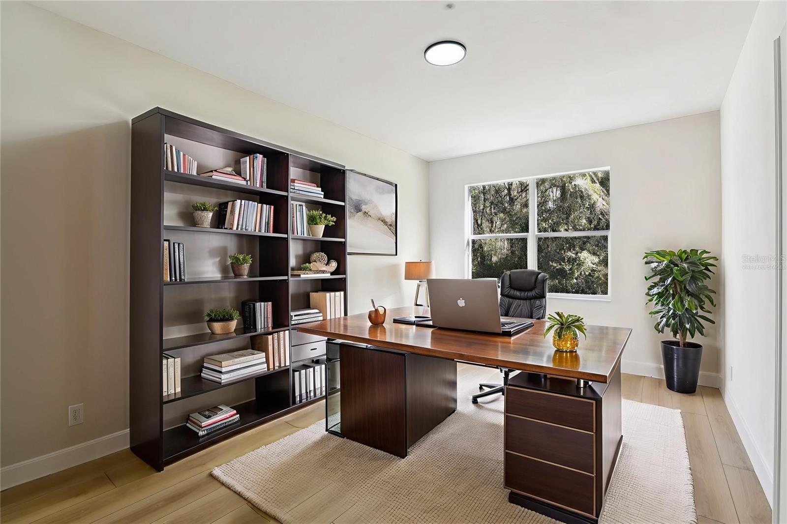 1st Floor Bedroom Virtually Staged as an Office