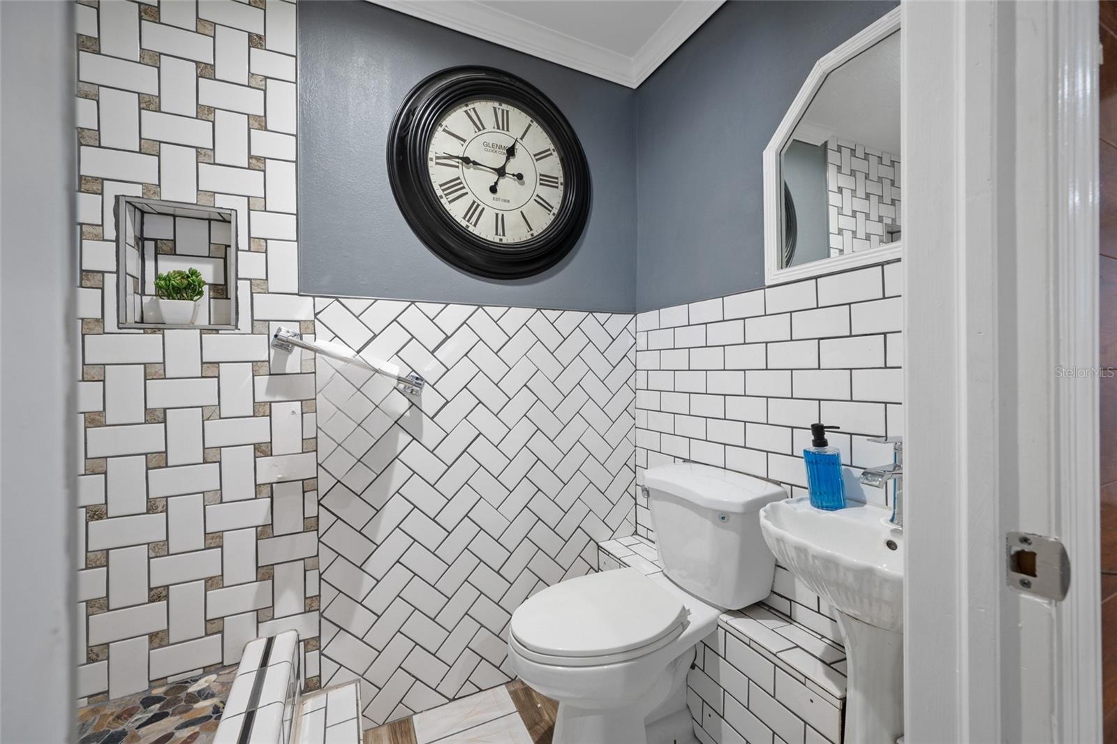 Primary Bathroom in Converted Garage Space for Primary Bedroom or In Law Suite.