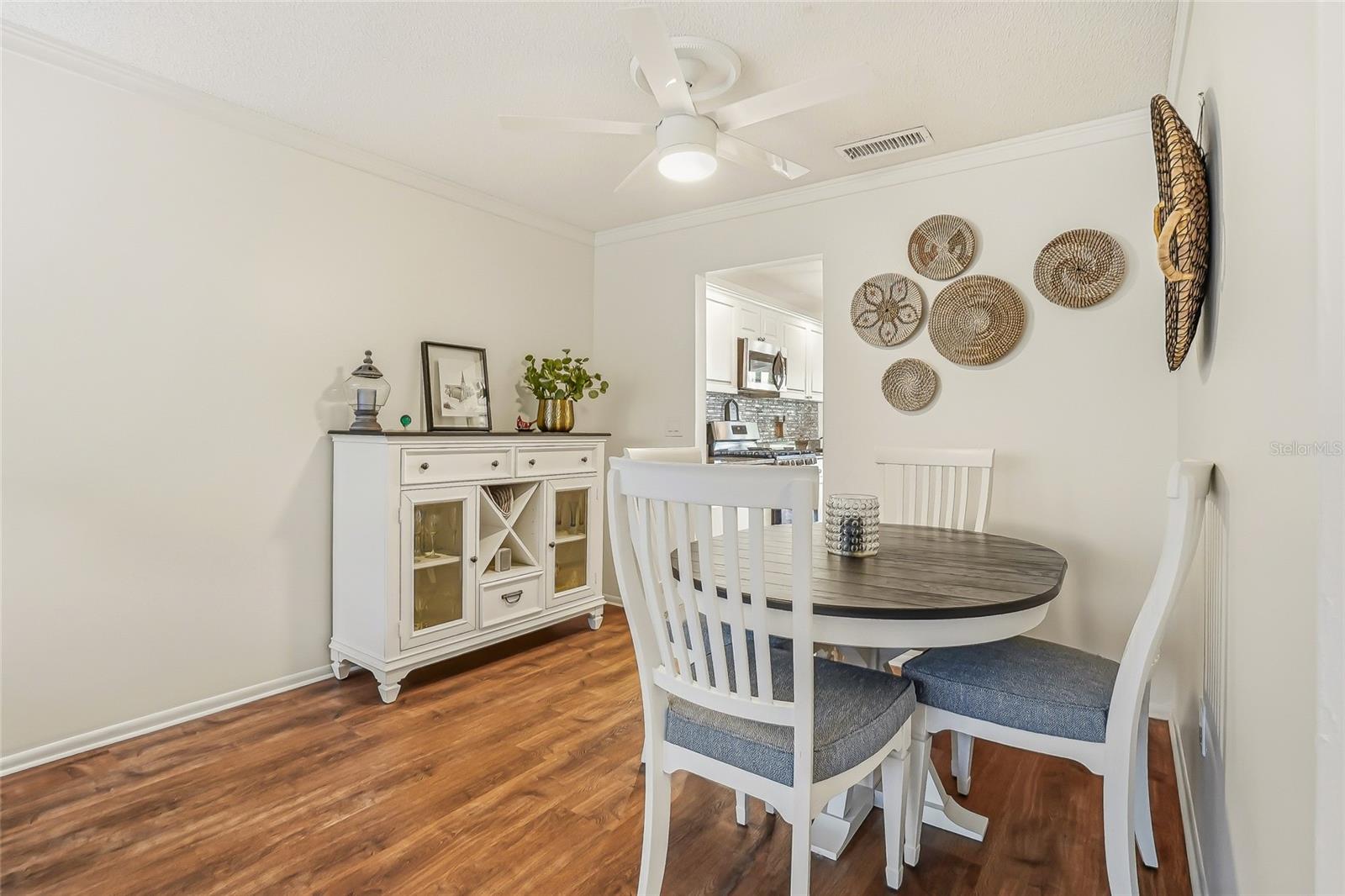 Large dining room space.
