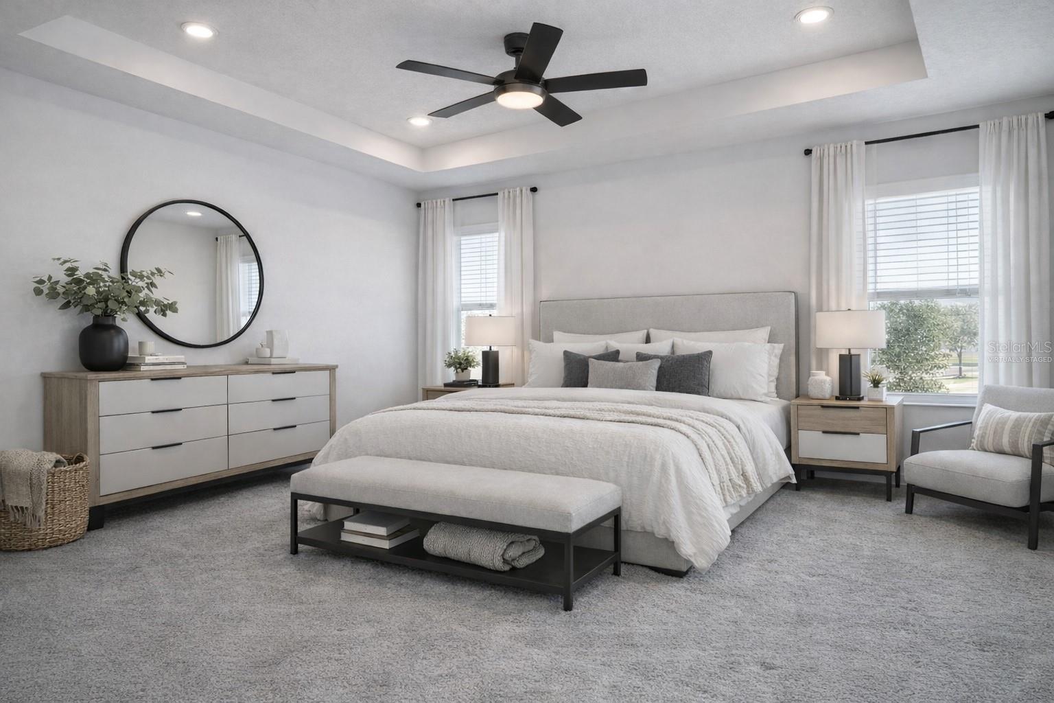 Primary Bedroom - Virtually Staged