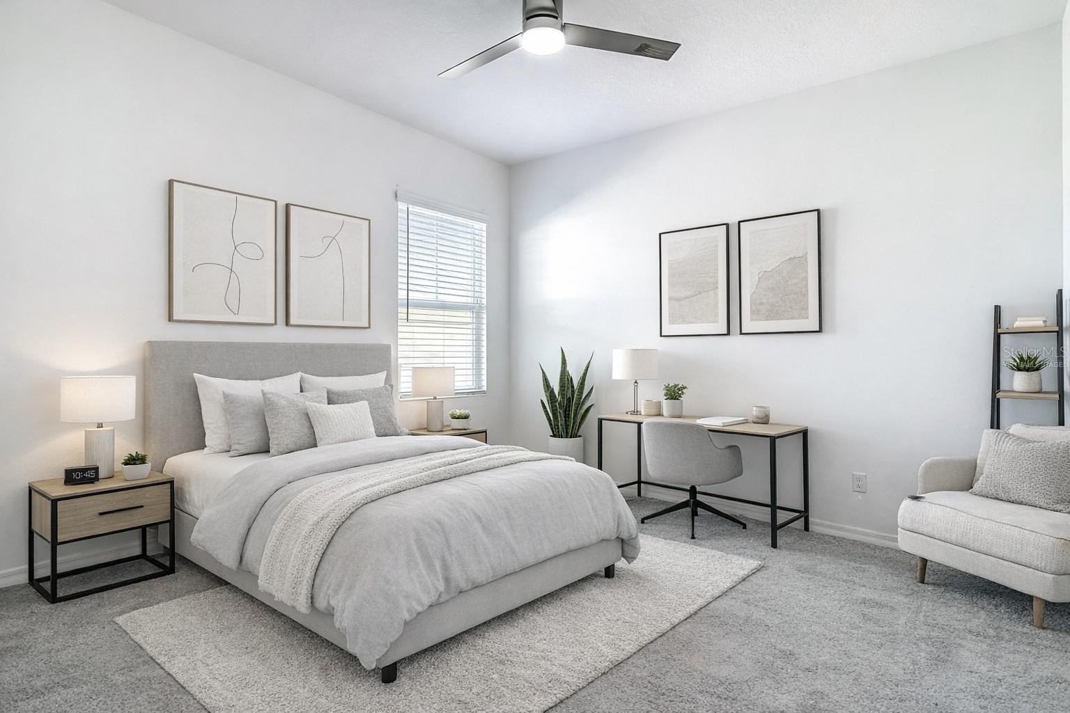 Bedroom 2 - Virtually Staged