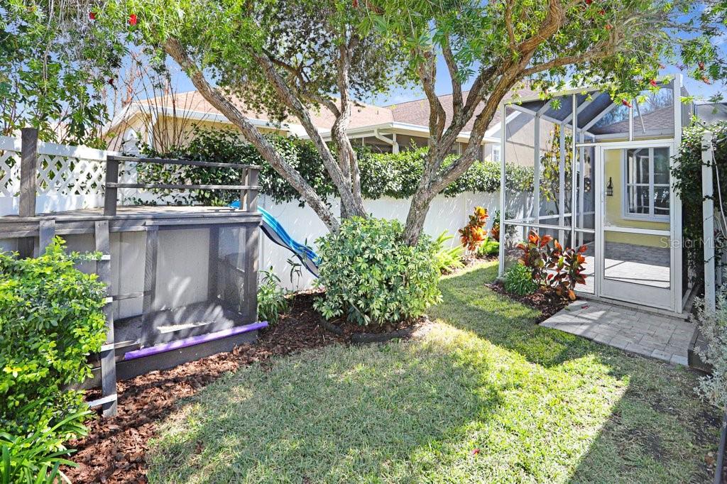 Private Fenced in Backyard