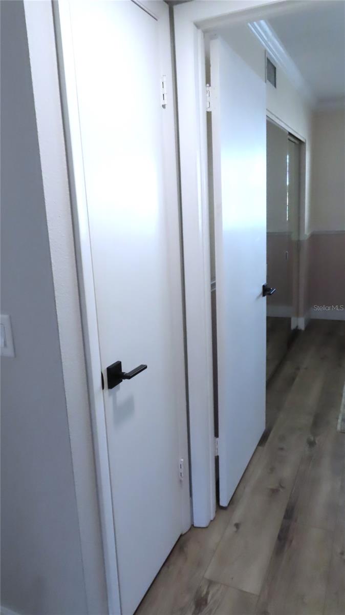 Linen/Utility Closet in the Hallway