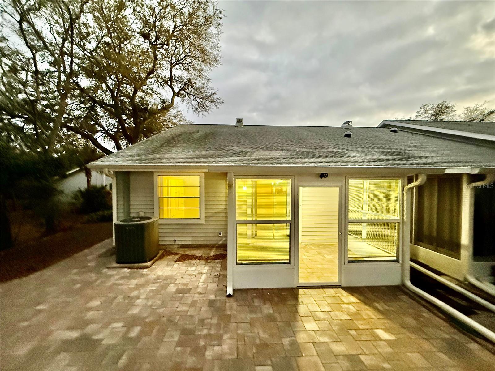 Florida room and paver entertainment area!