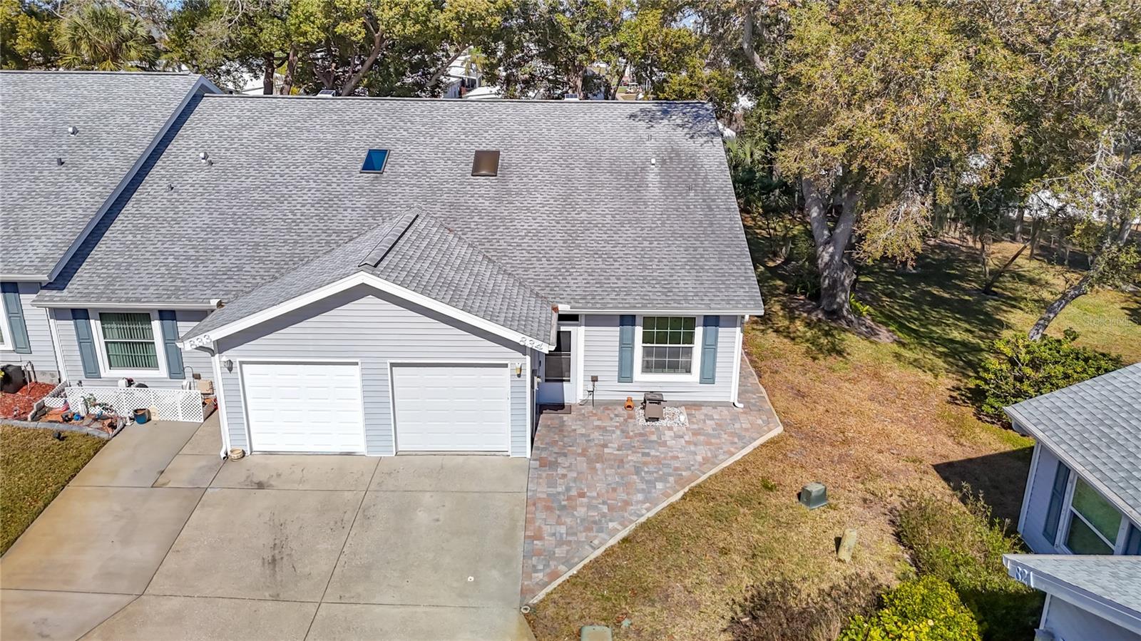 Drone photo of Property, End Unit!