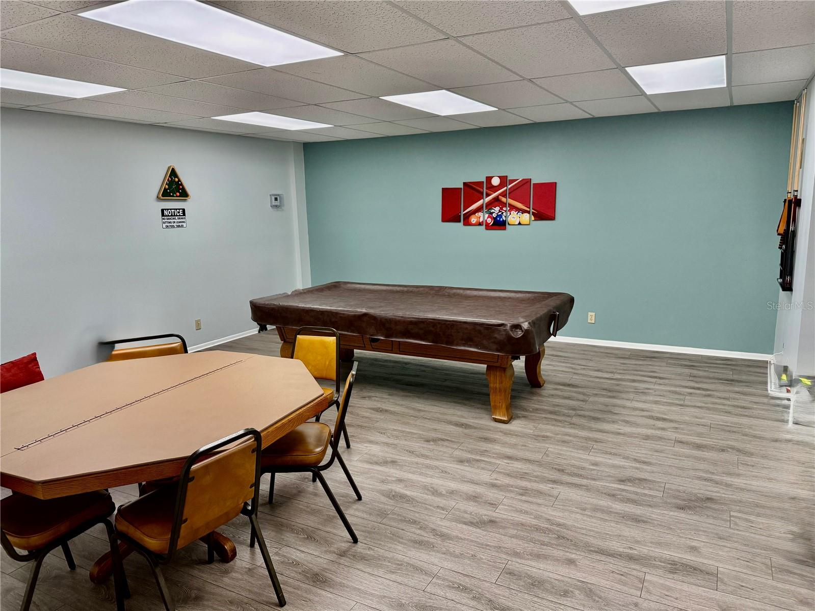 Game room at The woods Clubhouse!