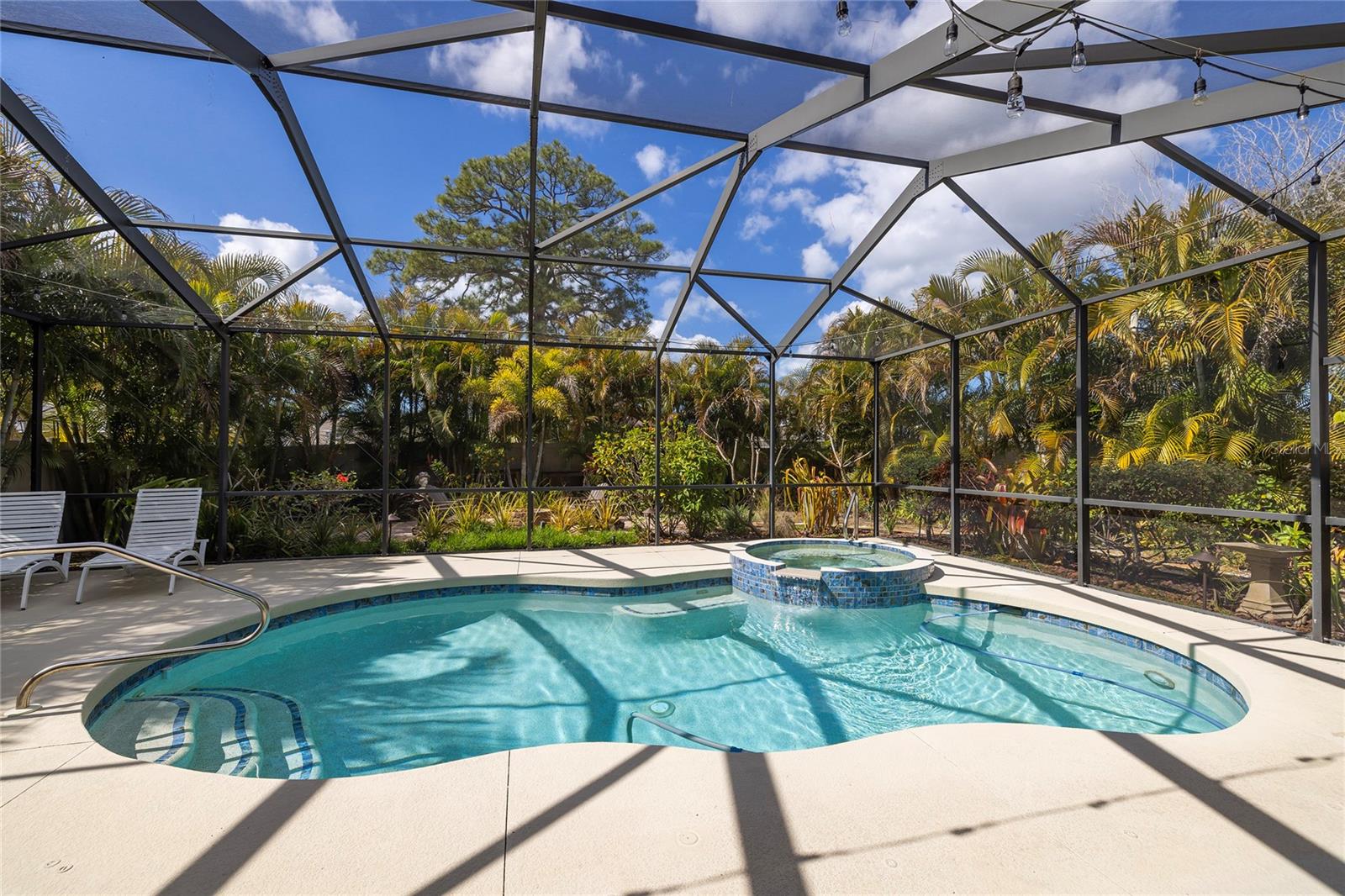 Beautiful Screened Pool with Spa