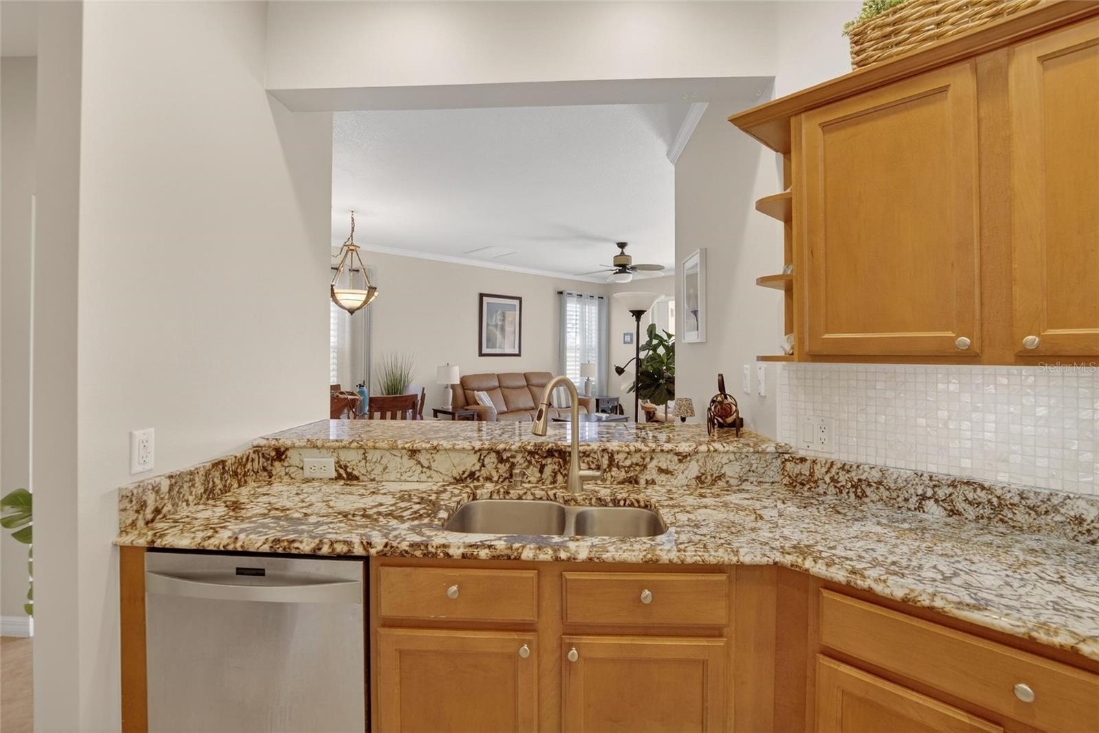 Kitchen/through to living area