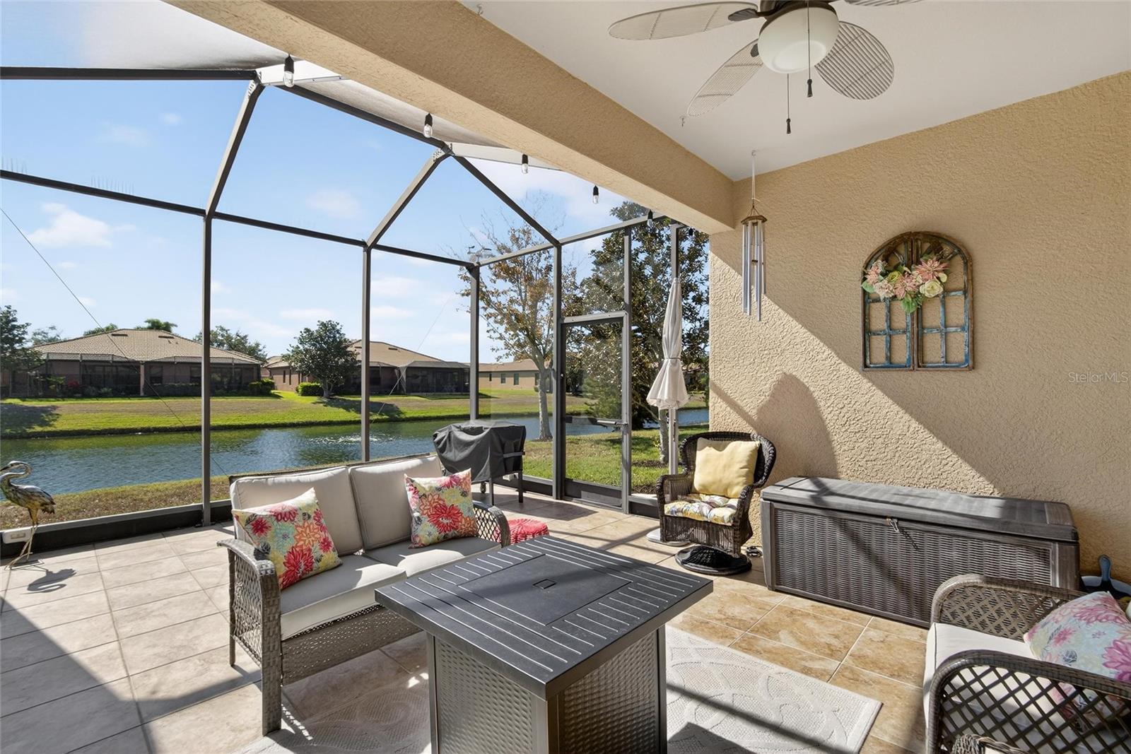 Extended tiled lanai