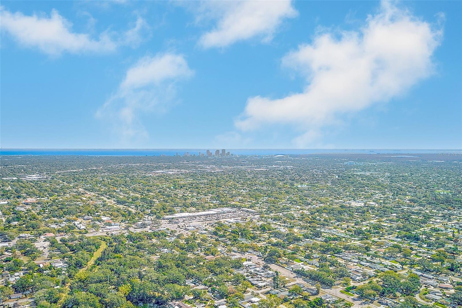Ariel View towards downtown St. Pete