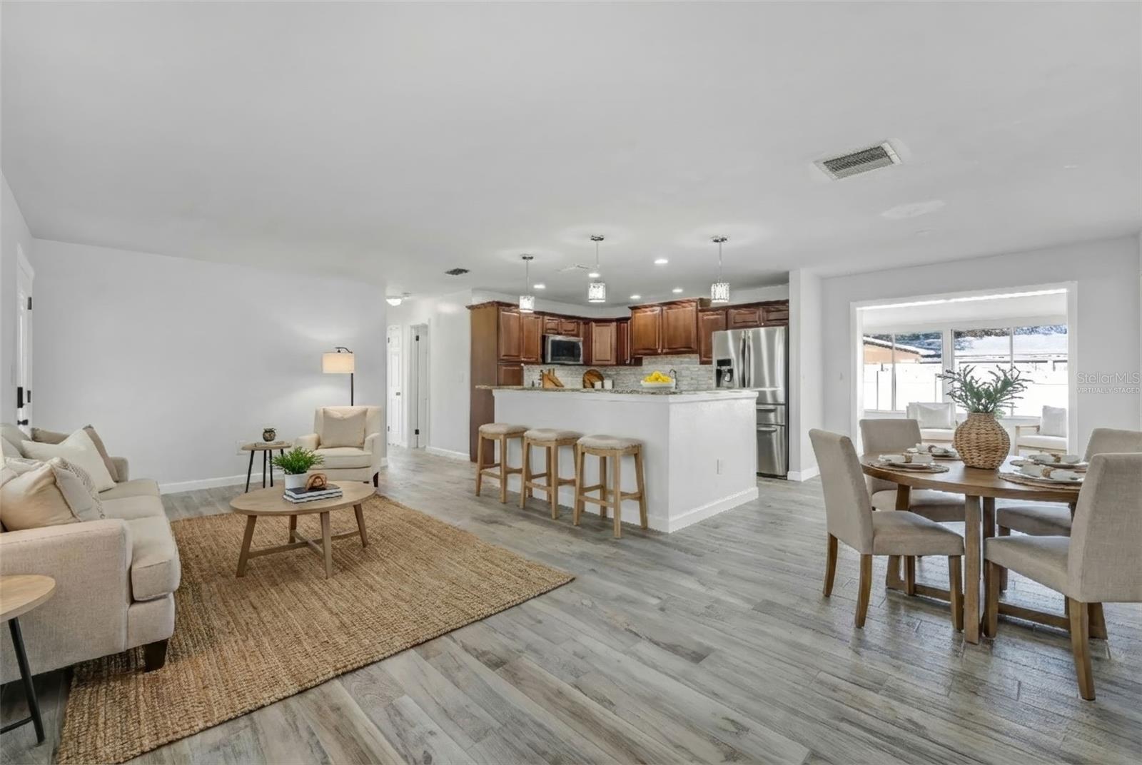 Family Room Virtually Staged