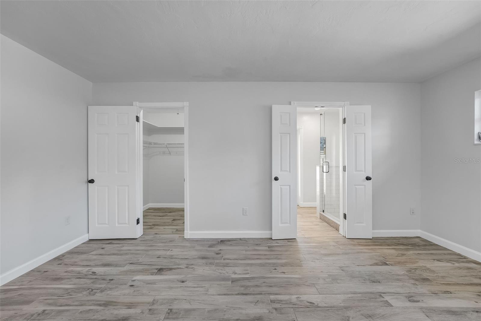 Primary Walk-In Closet and Bathroom
